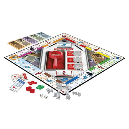Juego de Mesa Monopoly Decodificador para Toda la Familia y niños de 8 años en adelante - Incluye un Decodificador del Sr. Monopoly para Encontrar falsificaciones - para 2 a 6 Jugadores