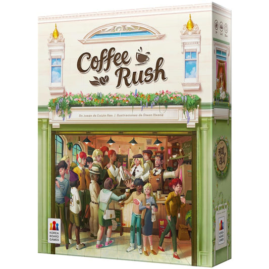 Korea Board Games | Coffee Rush | Juego de Mesa de Estrategia para Adultos y Familias | Conviértete en el Mejor Barista | A Partir de 8 Años | De 2 a 4 Jugadores | 30 Minutos por Partida | Español