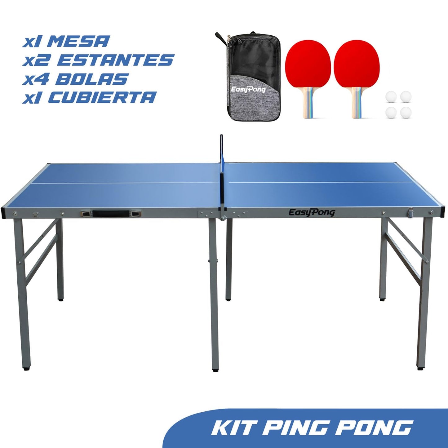 MESA DE PING PONG AZUL 182X91 CM  – EASYPONG