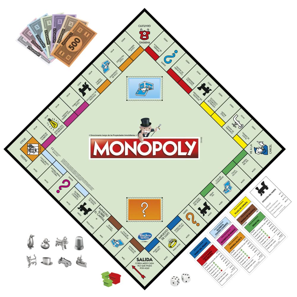 MONOPOLY HASBRO GAMING – JUEGO DE MESA CLÁSICO