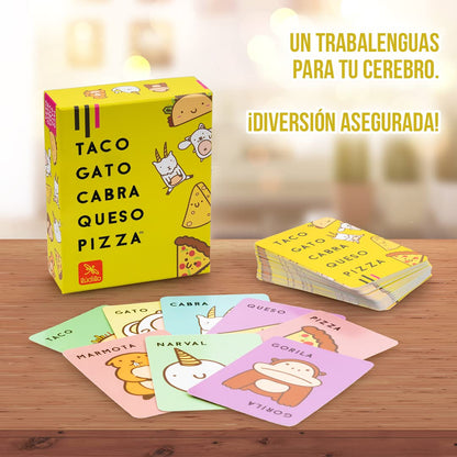 TACO GATO CABRA QUESO PIZZA – Juego de mesa de cartas rápido y familiar
