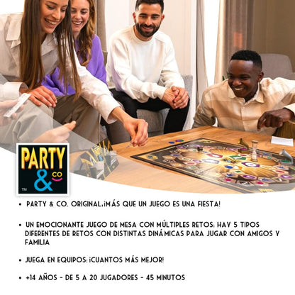 Diset - Party & Co. Original | Juego de Mesa para Adultos, Multiprueba, Divertido y por Equipos, Ideal para Fiestas | +14 Años, Juegos de Mesa Adultos de Party and Co.