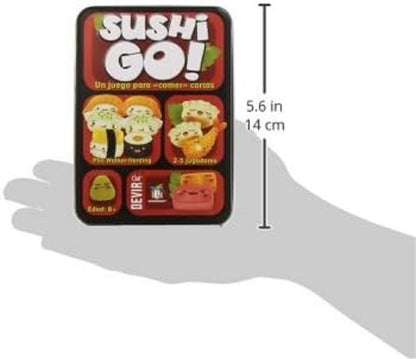 Devir - Sushi Go, Juego de Cartas, Juego de Mesa con Amigos y para Fiestas, a Partir de 8 años (BGSUSHI)