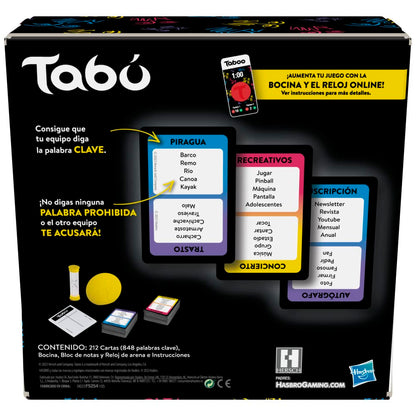 Tabú Hasbro Gaming – Juego de mesa de adivinanzas y risas para toda la familia
