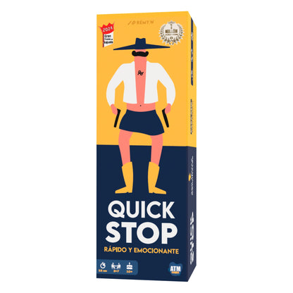 Quick Stop - Juegos de Mesa Dinámico y Divertido para Familia y Amigos - Gran Premio del Juguete 2024 - Versión Entretenida del Juego Stop - Regalo Original - Español