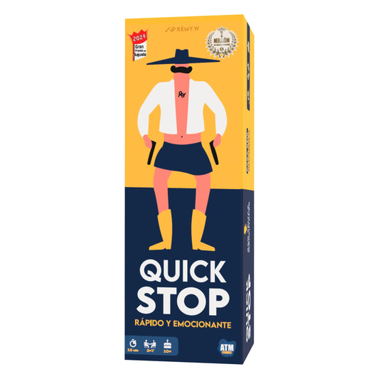 Quick Stop - Juegos de Mesa Dinámico y Divertido para Familia y Amigos - Gran Premio del Juguete 2024 - Versión Entretenida del Juego Stop - Regalo Original - Español