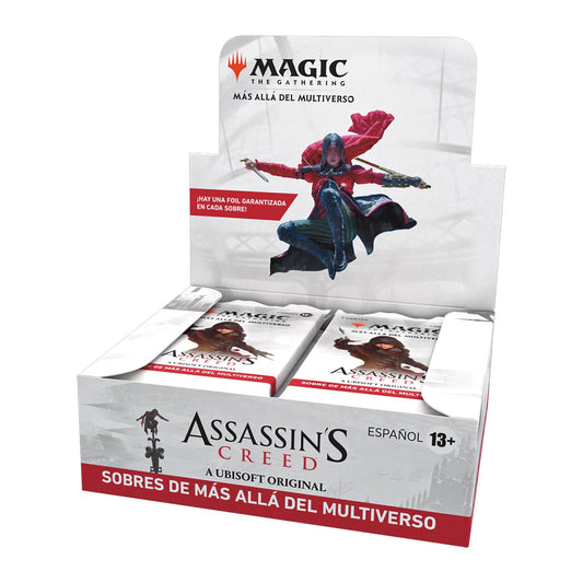 ASSASSIN'S CREED: MÁS ALLÁ DEL MULTIVERSO – Caja de sobres Magic The Gathering en español