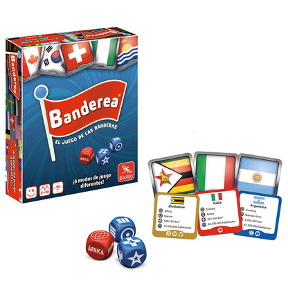 Ludilo - Banderea | Juegos Educativos Niños 5 Años O Más | Juegos De Cartas De 2 A 10 | Juego De Mesa Y Adultos | Juego Cartas De 30 Min | Regalos para Niños