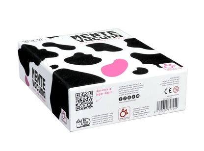 Mercurio - Mente Vacuna - Juego de Mesa Familiar - para 4 a 20 Jugadores - Incluye Vaca Rosa, 80 Cartas de Preguntas a Doble Cara, fichas y blocs - Ideal para Reuniones, Fiestas y Grupos- 20 Minutos