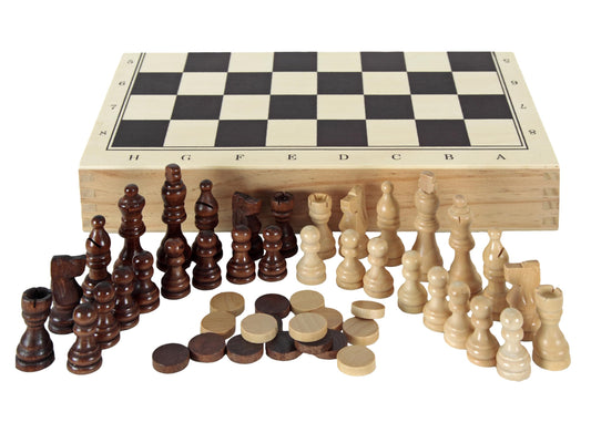 SET PORTÁTIL DE AJEDREZ, DAMAS Y BACKGAMMON