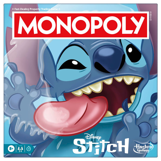 Monopoly Disney Stitch Edition - Juego de mesa (versión en inglés)