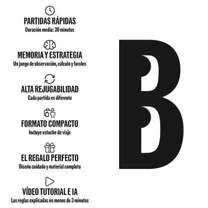 BANDIT – Juego de cartas familiar y juegos de mesa para adultos y niños – Estrategia, memoria y bluff – De 2 a 6 jugadores – Rápido y divertido – Formato compacto – Ideal para viajes y regalo original