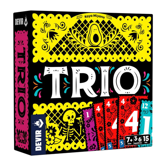 Devir - Trio (Versión en español) | Juego de Cartas Party, rápido y Divertido | para Todas Las Edades, Ideal para Jugar con Amigos (BGTRISP)