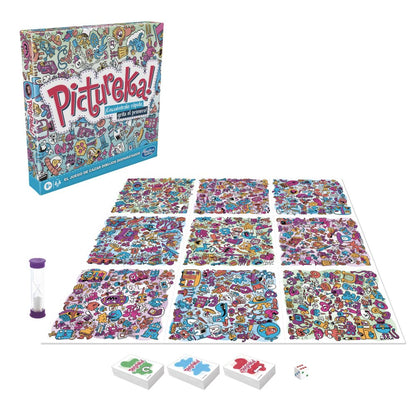 Hasbro Gaming F2564105 Juego Pictureka, Juego de Dibujos de Mesa Infantil, Juegos de Habilidad Mental, Divertido Juego Familiar para Mayores de 6 Años, Regalo de Reyes y Papá Noel para Niños y Niñas