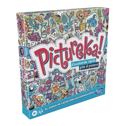 Hasbro Gaming F2564105 Juego Pictureka, Juego de Dibujos de Mesa Infantil, Juegos de Habilidad Mental, Divertido Juego Familiar para Mayores de 6 Años, Regalo de Reyes y Papá Noel para Niños y Niñas