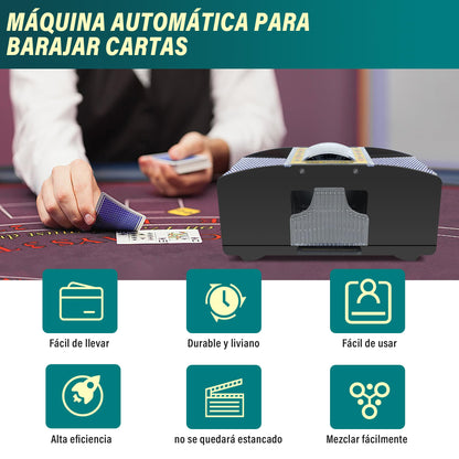 BARAJADOR AUTOMÁTICO DE CARTAS ELÉCTRICO – MEZCLADOR Y REPARTIDOR