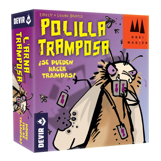 Polilla Tramposa – Juego de Cartas Original de Devir | Party Game para Niños y Familias