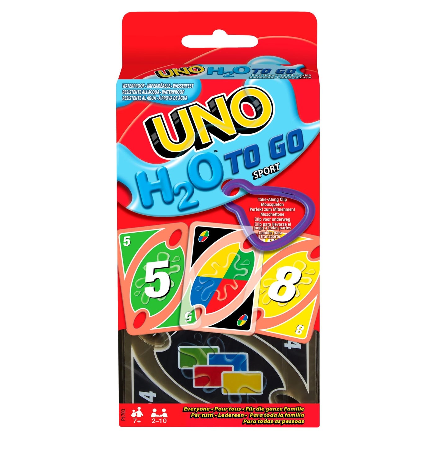 UNO H2O TO GO – JUEGO DE CARTAS IMPERMEABLES