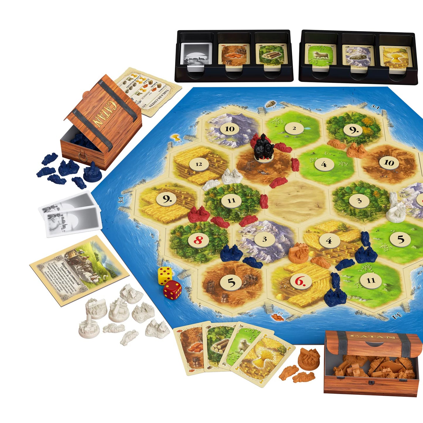 Catan – Juego de Mesa Original de Devir | Estrategia y Comercio para Familias y Amigos