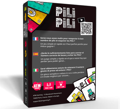 PILI PILI - Juegos de Mesa - Juego de Cartas con Familia y Amigos - Gran Premio del Juguete 2025 - Juego de bazas rápido y estratégico - 2 a 8 Jugadores - Regalo Original