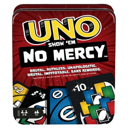 UNO No Mercy – Juego de Cartas Extremo de Mattel Games | Familiar y Divertido