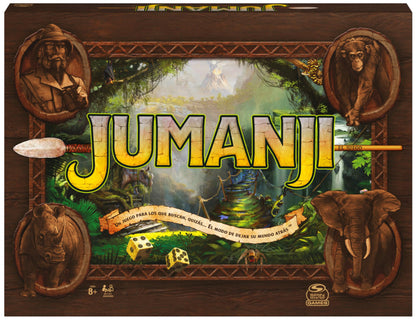 SPIN MASTER Games - JUMANJI Juego de Mesa en Español para 2-4 Jugadores, Infantil y Adultos - 6065098 - Regalo Niños 8 años + - Juegos de Mesa Niños 8 Años +