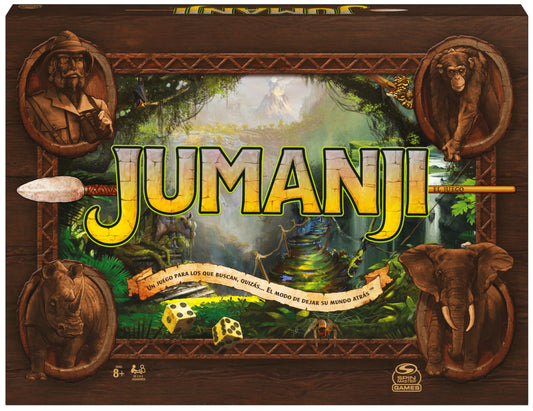 SPIN MASTER Games - JUMANJI Juego de Mesa en Español para 2-4 Jugadores, Infantil y Adultos - 6065098 - Regalo Niños 8 años + - Juegos de Mesa Niños 8 Años +