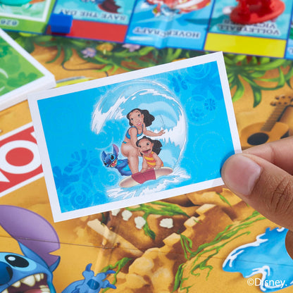 Monopoly Disney Stitch Edition - Juego de mesa (versión en inglés)