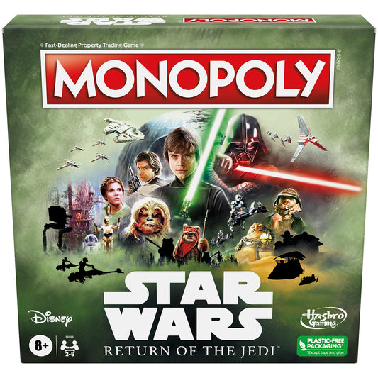 Monopoly Hasbro Gaming: Star Wars of The Jedi - Juego de mesa para 2-6 jugadores, inspirado en la película Jedi, juego para familias y niños a partir de 8 años (exclusivo de Amazon)