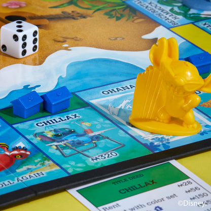 Monopoly Disney Stitch Edition - Juego de mesa (versión en inglés)