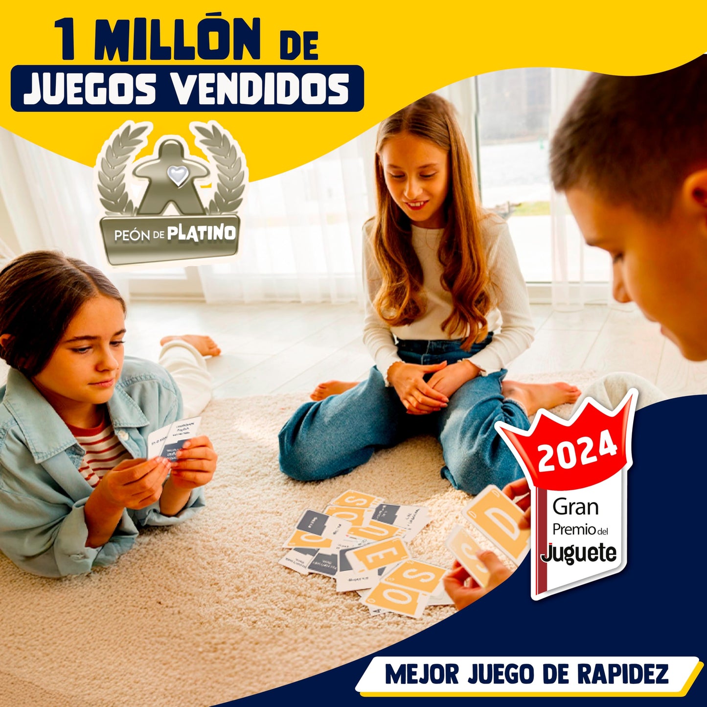 Quick Stop - Juegos de Mesa Dinámico y Divertido para Familia y Amigos - Gran Premio del Juguete 2024 - Versión Entretenida del Juego Stop - Regalo Original - Español