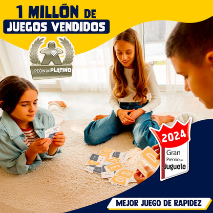Quick Stop - Juegos de Mesa Dinámico y Divertido para Familia y Amigos - Gran Premio del Juguete 2024 - Versión Entretenida del Juego Stop - Regalo Original - Español
