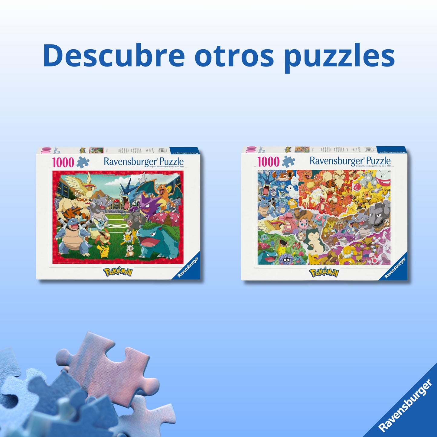 Puzzle Ravensburger Pokémon Challenge – 1000 piezas | Rompecabezas Adultos y Niños +14 años