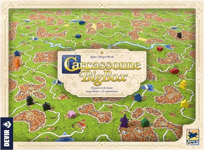 Portada del juego de mesa Carcassonne Big Box
