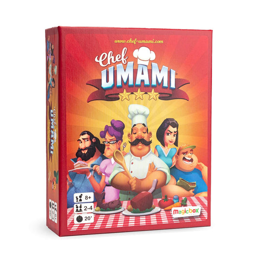 Caja del juego de mesa Chef Umami