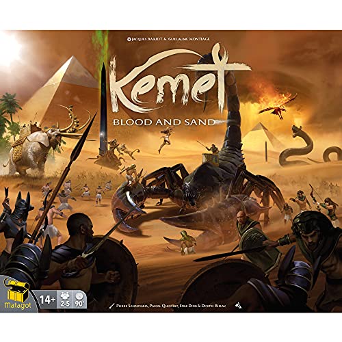 Portada del juego de mesa Kemet ambientado en el Antiguo Egipto