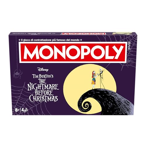 Portada del Monopoly Pesadilla Antes de Navidad inspirado en la película de Tim Burton